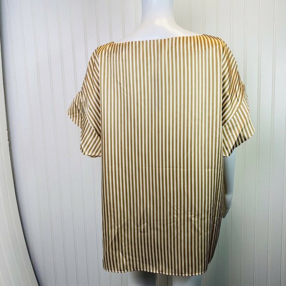 Banana Republic Size XL Womens Top NEW Brown Ivory - Picture 3 of 4